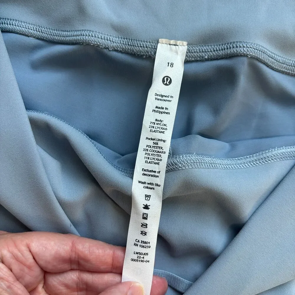 Lululemon Wunder Train High Rise Tight Legging Women's 18 Gray 28